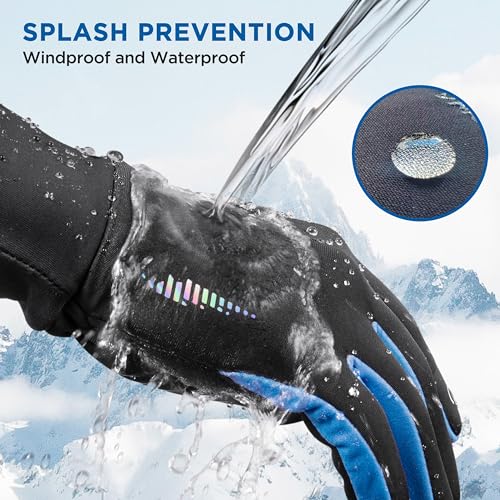 SIMARI Kids Winter Gloves Touchscreen Warm Thermal Water-Resistant for Boy Girl Running Cycling Snow Skiing in Cold Weather