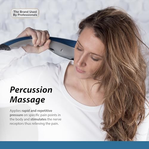 Wahl Deep Tissue Corded Long Handle Percussion Massager, Handheld Therapy with Variable Intensity to Relieve Pain in The B...