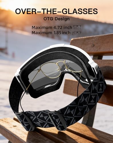 Innerking Ski Goggles Over Glasses – Anti-Fog Snow Goggles for Men Women Youth, Winter Ski & Snowboarding Goggles