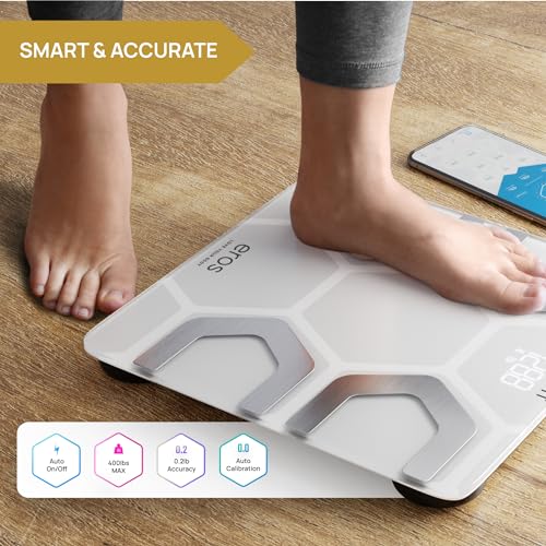 INEVIFIT EROS Bluetooth Body Fat Scale Smart BMI Highly Accurate Digital Bathroom Body Composition Analyzer with Wireless ...