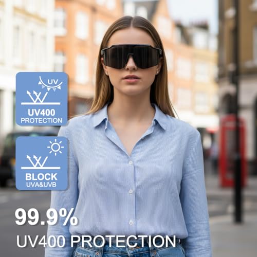 OULAIQI Polarized Lightweight Sports Sunglasses – UV400 Protection, Unisex for Cycling,Fishing,Running, Baseball,Outdoor
