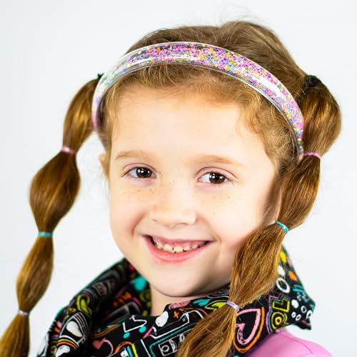 FROG SAC 4 Headbands for Girls - Kids Headband with Comb Teeth, Thin Little Girl Head Bands, Toddler Hairband Hair Accesso...