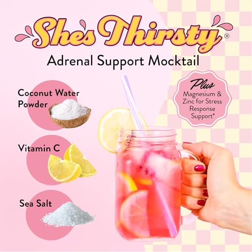 Legendairy Milk She’s Thirsty – Strawberry Lemonade, Hydration Packets | Cortisol Supplement for Stress Relief & Adrenal S...