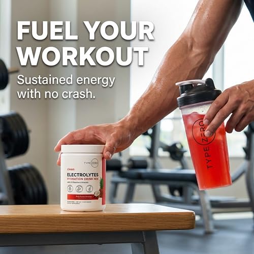Type Zero Clean Electrolytes Hydration Powder Drink Mix + 14 Essential Vitamins & Minerals - Sugar Free, Zero Artificial I...