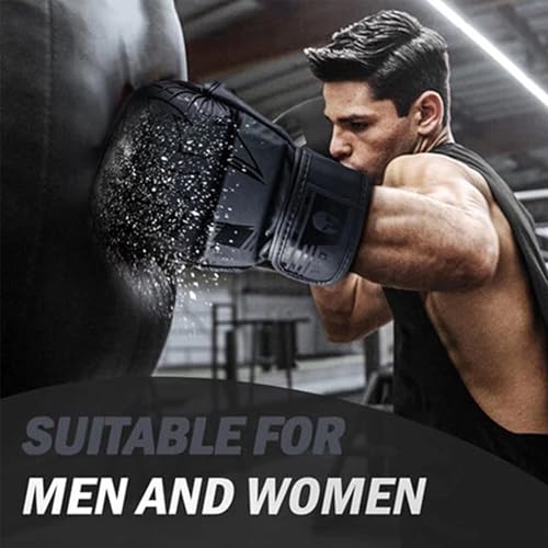 Victorbudo USA MMA Gloves Sparring Grappling, Hybrid Open Palm Heavy Bag Gloves Men Women, Maya Hide Leather Wrist Suppor...
