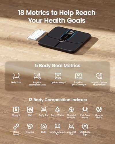 RENPHO Smart Scale with Color Display & Smart Tape Measure