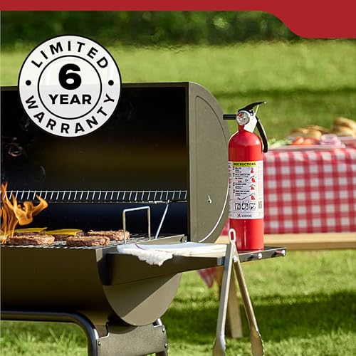 Kidde Fire Extinguisher for Home, 1-A:10-B:C, Dry Chemical Extinguisher, Red, Mounting Bracket Included, 4 Pack