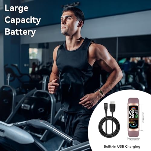 YANFITT Fitness Tracker Smart Watch for Men Women, Heart Rate Blood Oxygen Sleep Monitor, 20+ Sports Modes, Step Activity ...