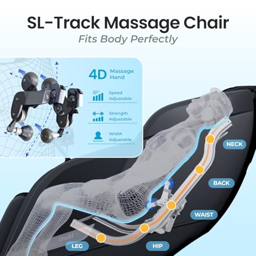 Osaki Vibe 4D l 4D Massage Mechanism l Automatic Body Scan l Deep Calf-Kneading l Space-Saving Technology l 3-Stage Zero G...