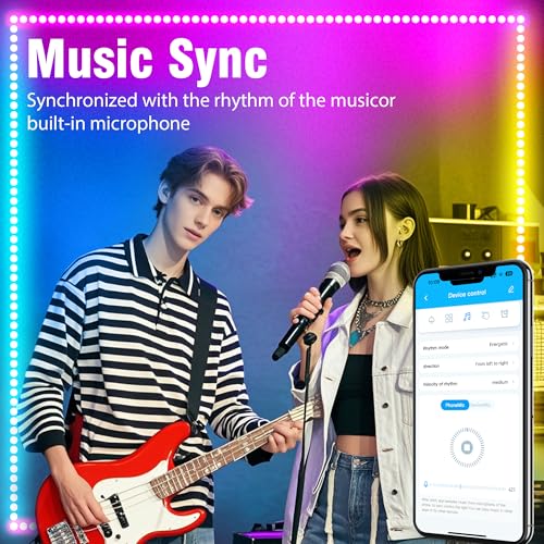 VOLIVO LED Strip Lights for Bedroom 200ft, Smart Bluetooth RGB Light Strips with App Control & Music Sync, Color Changing ...