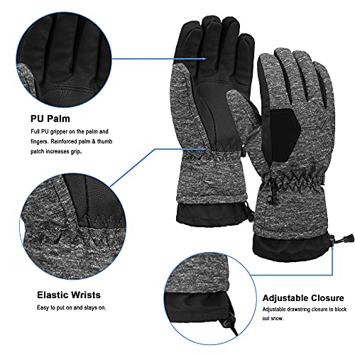 ANDORRA Kids Ski Gloves Waterproof Winter Children's Snow Gloves