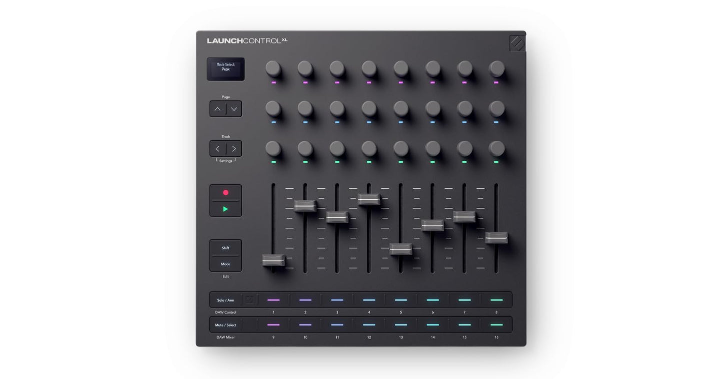 Novation Launch Control Xl 3 - Usb Powered, Midi Control Surface And Mixer For Daw And Hardware Integration With 8 Faders, 24 En
