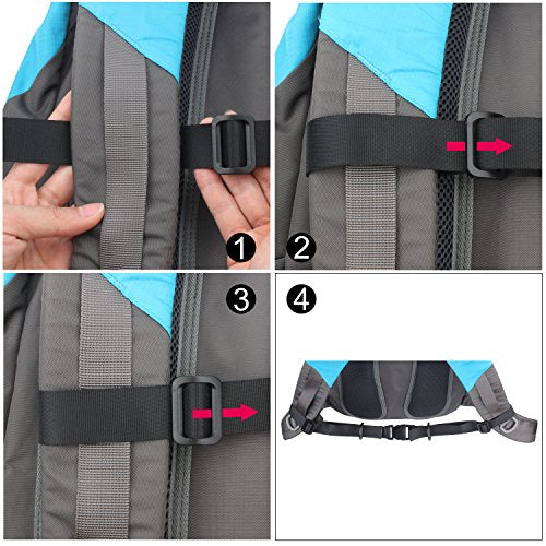 Wisdompro Backpack Chest Strap, Heavy Duty Adjustable Backpack Sternum Strap Chest Belt with Quick Release Buckle