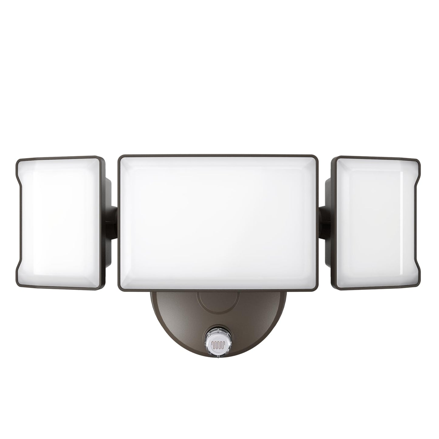 Olafus 60W Flood Light, IP65 Waterproof, 6000LM, Dusk to Dawn, Brown, Model BDB50D-3
