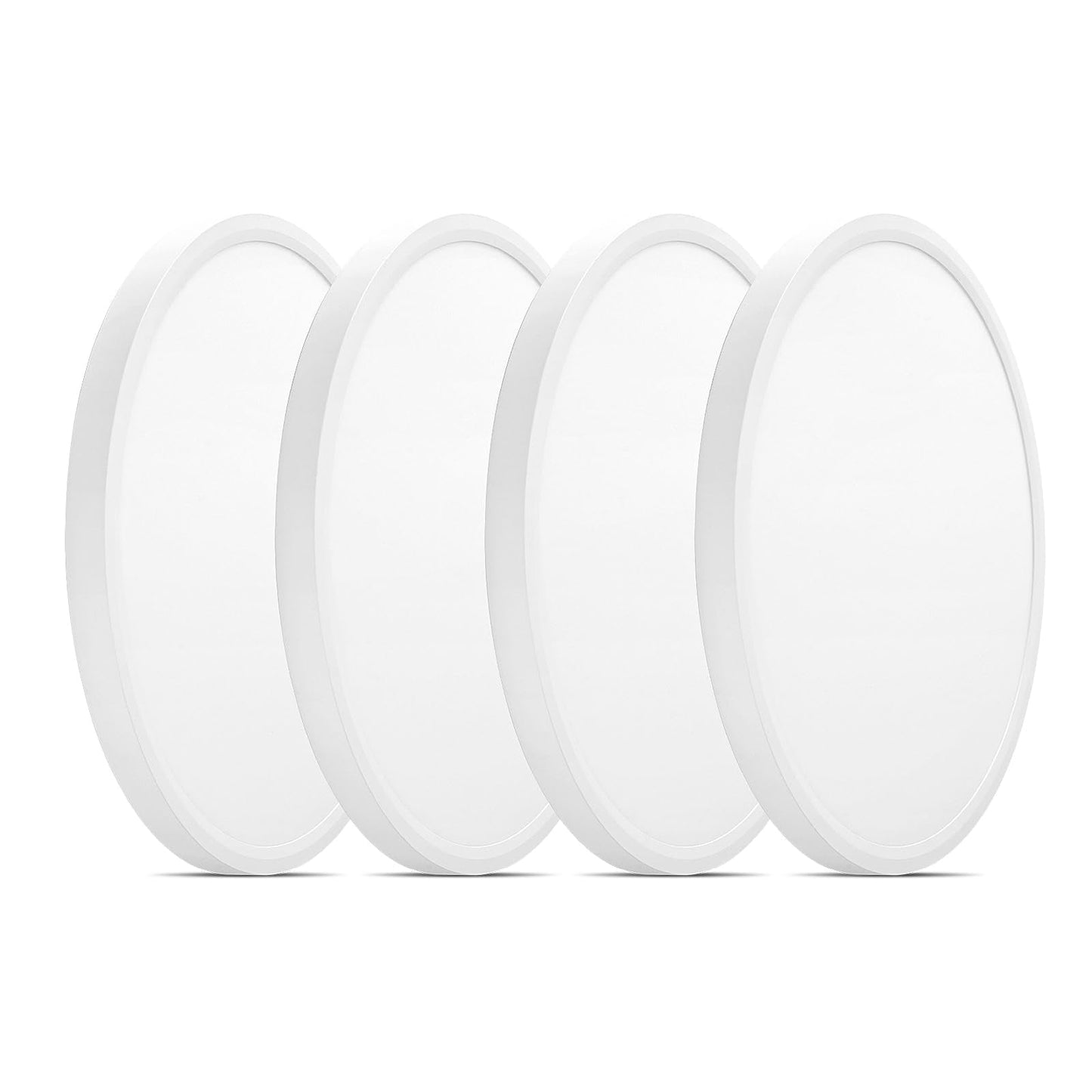 Flush Mount LED Lighting Round - 8 Inch 5CCT Ultra Thin Surface Mount Light, 120V 15W 1200LM Edge-lit Flat Panel Light for Wet L