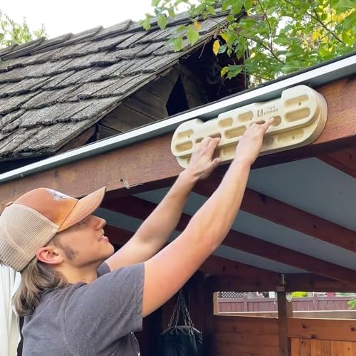 TWO STONES Rock Climbing Fingerboard Door Mounted Training Station as Rock Climbing Hangboard Climbing Pull Up Bar, Rock C...