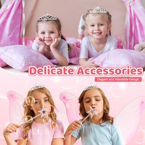 Hicarer 12 Pcs Tiaras for Girls Crystal Tiara Princess Crown for Kids Wedding Birthday