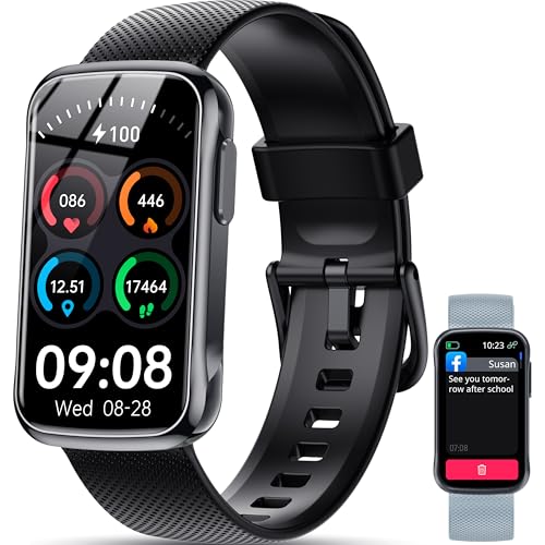 OUKITEL Smart Watch for Men Women with 2 Bands, 1.47" HD Display Fitness Tracker with Heart Rate/SpO2/Sleep Monitor 24 Spo...