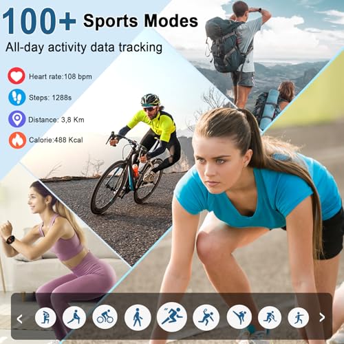 Smart Watch for Men Women(Answer/Make Calls), 1.95"HD 2025 New Smartwatches with Heart Rate/Sleep Monitor/Pedometer, Fitne...