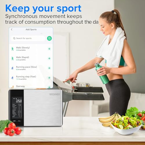 MrOwner Smart Food Kitchen Scale with Nutritional Calculator, Free App with 19 Nutrients Tracking, Calorie, Marco, Digital...
