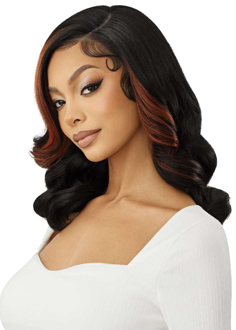 Outre Lace Front Wig - Perfect Hair Line 13X6 - ReevaWig (DR BROWN SUGAR SWIRL)