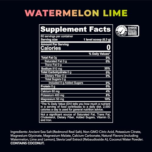 REDMOND Re-Lyte Hydration Electrolyte Powder Mix (Watermelon Lime)