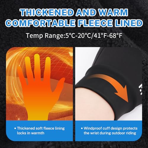 Dr.sendesi Kids Horse Riding Gloves Winter - Warm Fleece Lined Equestrian Gloves for Girls & Boys