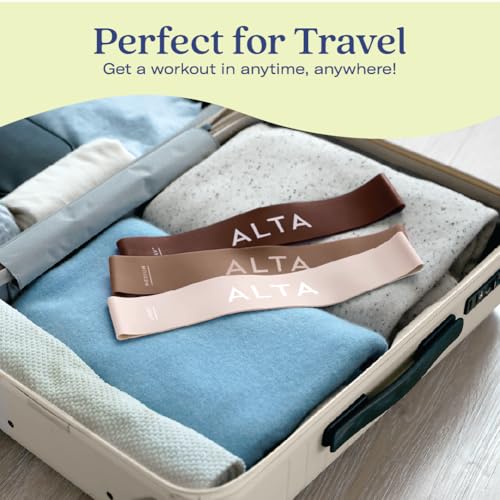 ALTA Mini Loop Bands for Exercise - Premium Durable Latex - Small Resistance Bands for Women, Booty Bands for Working Out,...