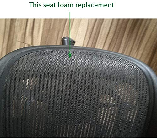 Seat Pad Foam Insert Replacement for Herman Miller Classic Aeron Office Chair A B C Size Black/Gray (Black, C) MingYi.Office