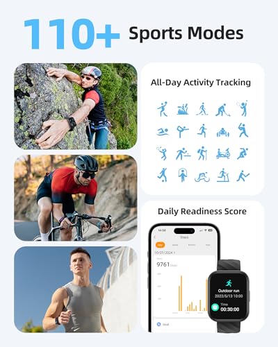 Parsonver Smart Watch, 5ATM Waterproof Watch for Swimming, Fitness Activity Tracker with 110+ Sports Modes, Heart Rate/Sle...