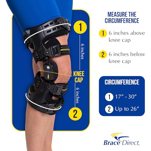 Brace Align OA ROM Unloader Knee Brace - Adjustable Offloading for Degenerative Joint Disease and Osteoarthritis with Varu...