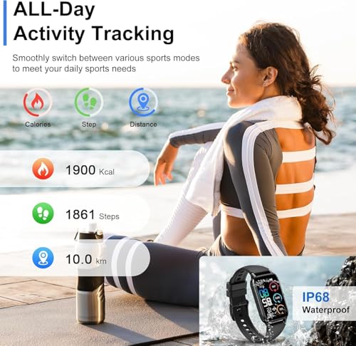 Smart Watch for Men Women, 1.57" Smartwatch (Answer/Make Call) , Fitness Tracker with 110+ Sport Modes, Heart Rate/Sleep M...
