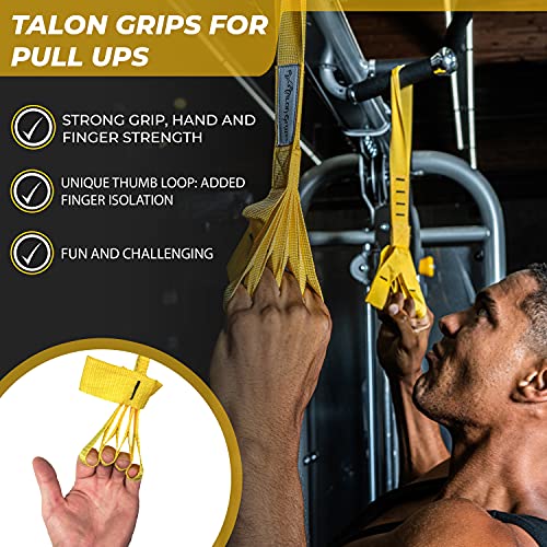 Core Prodigy Talon Pull Up Grip Strength Straps - Nylon Finger and Thumb Loops for Grip Training, Rock Climbing, Hand and ...