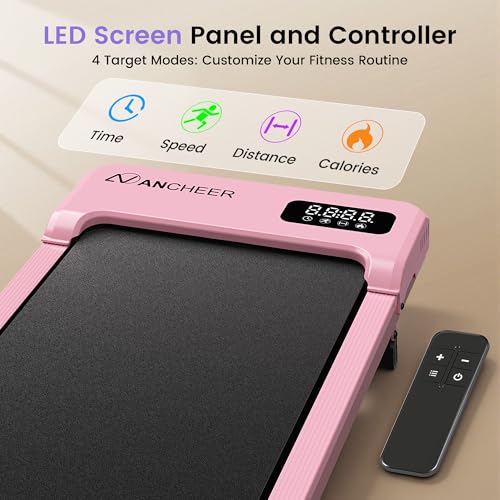 Small Walking Pad Treadmill with Incline - Under Desk Treadmill with Vibration Massage Plate, 2.5HP Compact Portable Tread...
