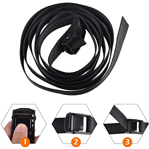 TRIWONDER Cinch Tie Down Strap Lashing Straps Heavy Duty Nylon Straps with Cam Buckles for Cargo, Trucks, Boat, Motorcycl...