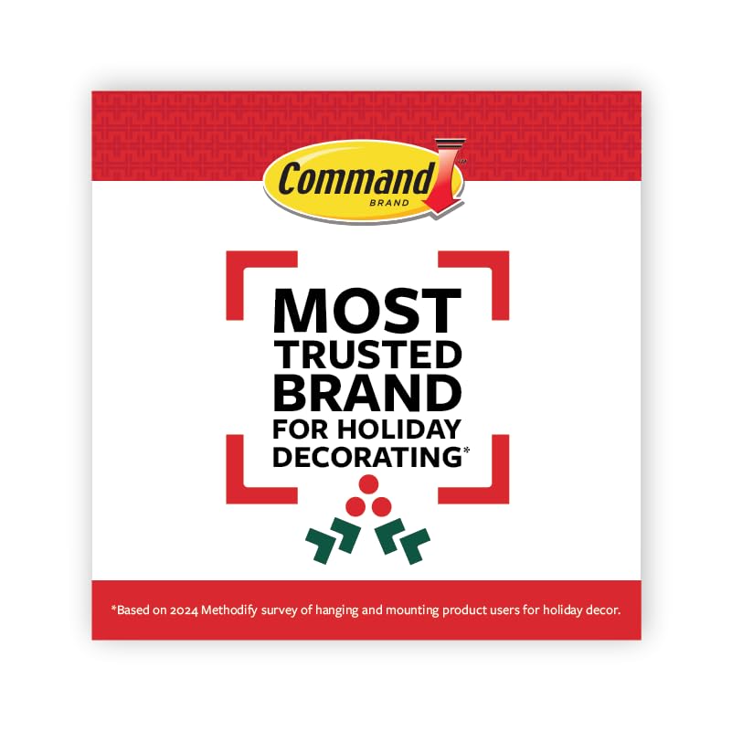 Command Picture Hanging Strips Variety Pack, Damage-Free Hanging Picture Hangers, No Tools Wall Hanging Strips for Christmas Decorations, White, 2 Medium Pairs, 6 Large Pairs and 8 X-Large Pairs