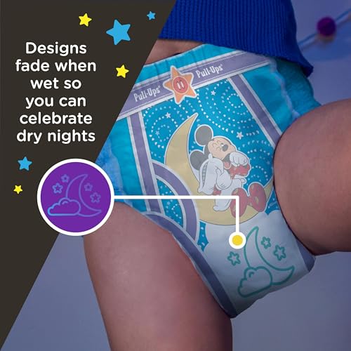 Pull-Ups Boys' Night-Time Potty Training Pants, Size 5T-6T Overnight Training Underwear (46-60 lbs), 44 Ct