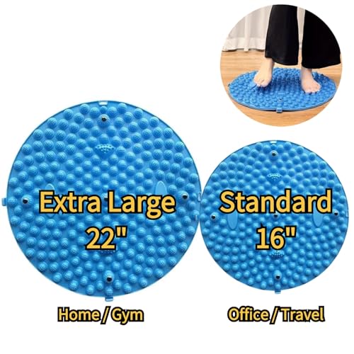 Foot Massager Mat Pressure Point Pad Feet Relaxation Pain Relief Home Magnetic Therapy Acupressure Floor Mat (Extra Large...