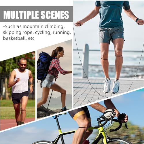 Foilswirl Silicone Patella Knee Band for Basketball Patella Tendon Support Knee Pain Running Tendon Brace Support Strap(2,...