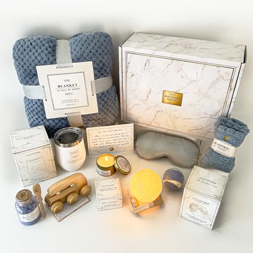AHAGIFTREE Gift Baskets for Women,11PC Care Package,Think of You, Surgery Recovery Gifts for Women,Get Well Soon After Sur...