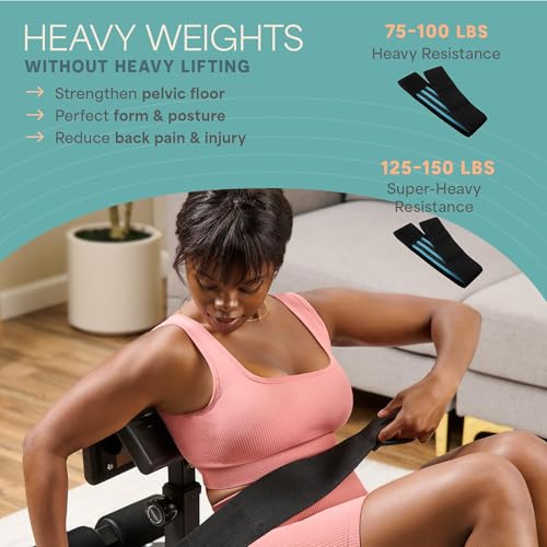 Lifepro Hip Thrust Machine – Adjustable Glutes Workout Equipment for Home – GluteBlast Foldable Booty Builder, Sissy Squat...