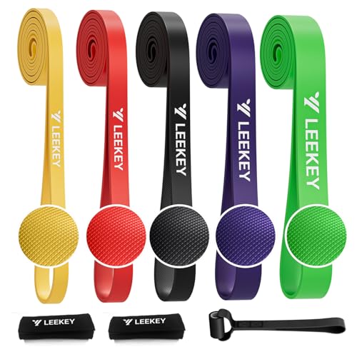 LEEKEY Resistance Bands, Exercise Bands with Bag,Rubber Pull Up Assist Bands - Bands for Working Out,Band for Men and Wome...