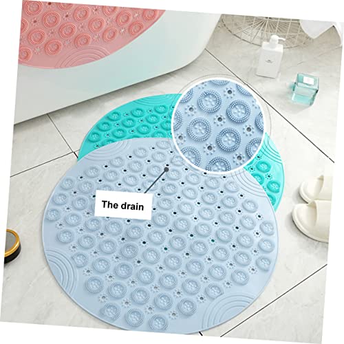 Healvian Foot Massager Bath Mat Acupressure Foot Mat Round Shower PVC Massage Pad Easy to Clean