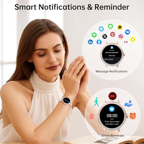 Smart Watch for Men Women(Answer/Make Calls), Smartwatch Built-in AI Voice, 1.27" HD Fitness Tracker with Heart Rate/Slee...