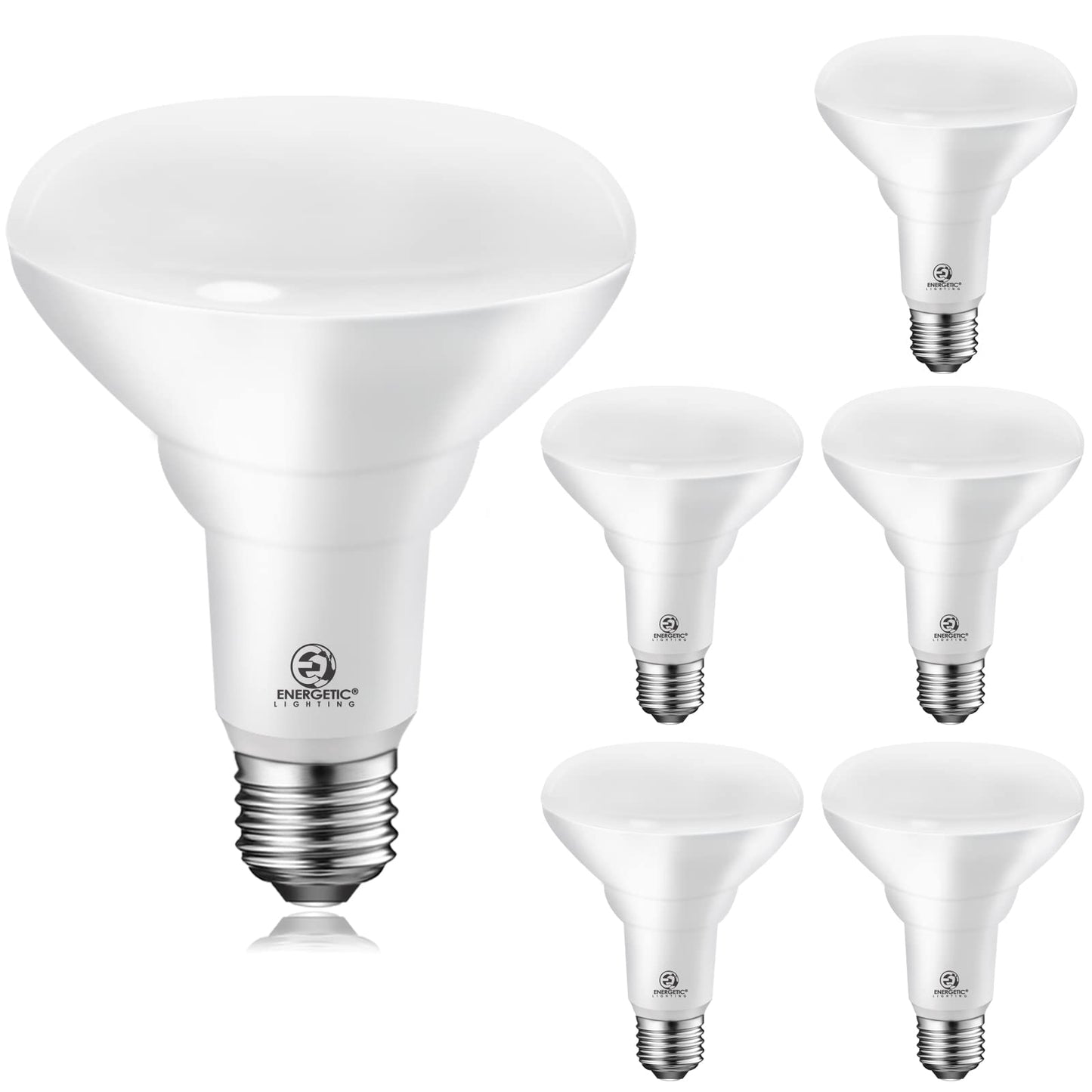 Energetic Br30 Led Recessed Light Bulb, 11W=75W, Dimmable, 2700K Soft White, 900Lm, 6-Pack, Ul Listed