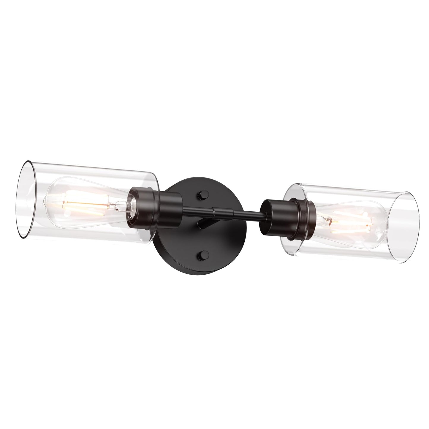 Espird Bathroom Light Fixtures 2 Light Black, Bathroom Vanity Lights Over Mirror, Bathroom Sconces Wall Lighting,Farmhouse Matte