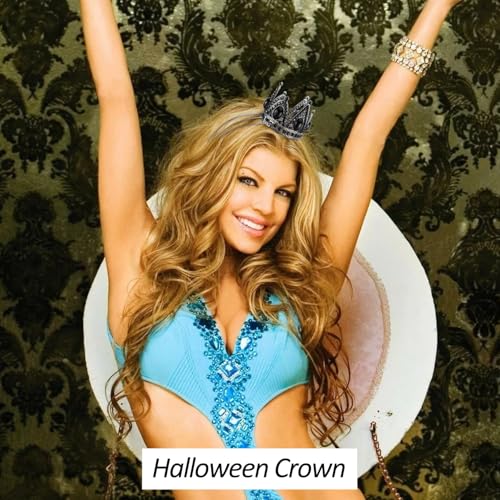 Velscrun Black Crystal Tiara Headband, Crowns for Women, Princess Girls Tiaras, Halloween Queen Crown Princess Quinceanera...