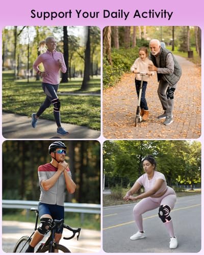 ABYON Hinged Knee Brace for Men & Women Meniscus Tear, ACL/MCL Pain, Arthritis - Maximum Knee Support with Metal Side Stab...