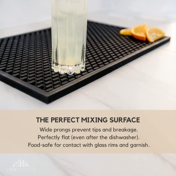 Premium A Bar Above Heavy Duty Bar Mat, Food Safe Silicone Mat, Mats for Bartending and Coffee, Commercial Strength Barten...