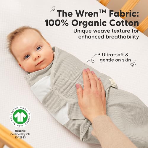 3-Pack Organic Swaddles for Newborns, Baby Sleep Sacks 0-3 Months - Baby Swaddle Wrap, Newborn Wearable Blanket, Infant Sl...